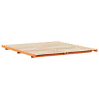 Bettrahmen Wachsbraun 200 x 200 cm Massives Kiefernholz