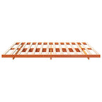 Bettrahmen Wachsbraun 200 x 200 cm Massives Kiefernholz