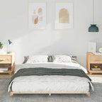 Bettrahmen Braun 150 x 200 cm Massives Kiefernholz