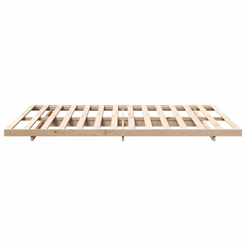 Bettrahmen Braun 150 x 200 cm Massives Kiefernholz
