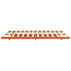 Bettrahmen Wachsbraun 140 x 190 cm Massives Kiefernholz