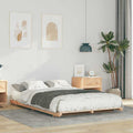 Bettrahmen Braun 135 x 190 cm Massives Kiefernholz