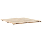 Bettrahmen Braun 180 x 210 cm Massives Kiefernholz