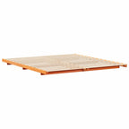Bettrahmen Wachsbraun 200 x 210 cm Massives Kiefernholz