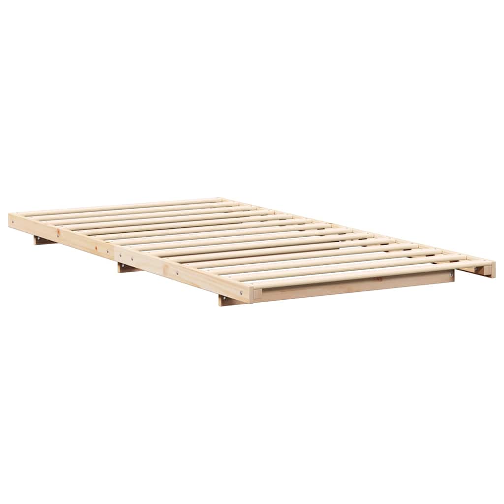 Bettrahmen Braun 80 x 220 cm Massives Kiefernholz