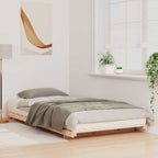 Bettrahmen Braun 100 x 220 cm Massives Kiefernholz