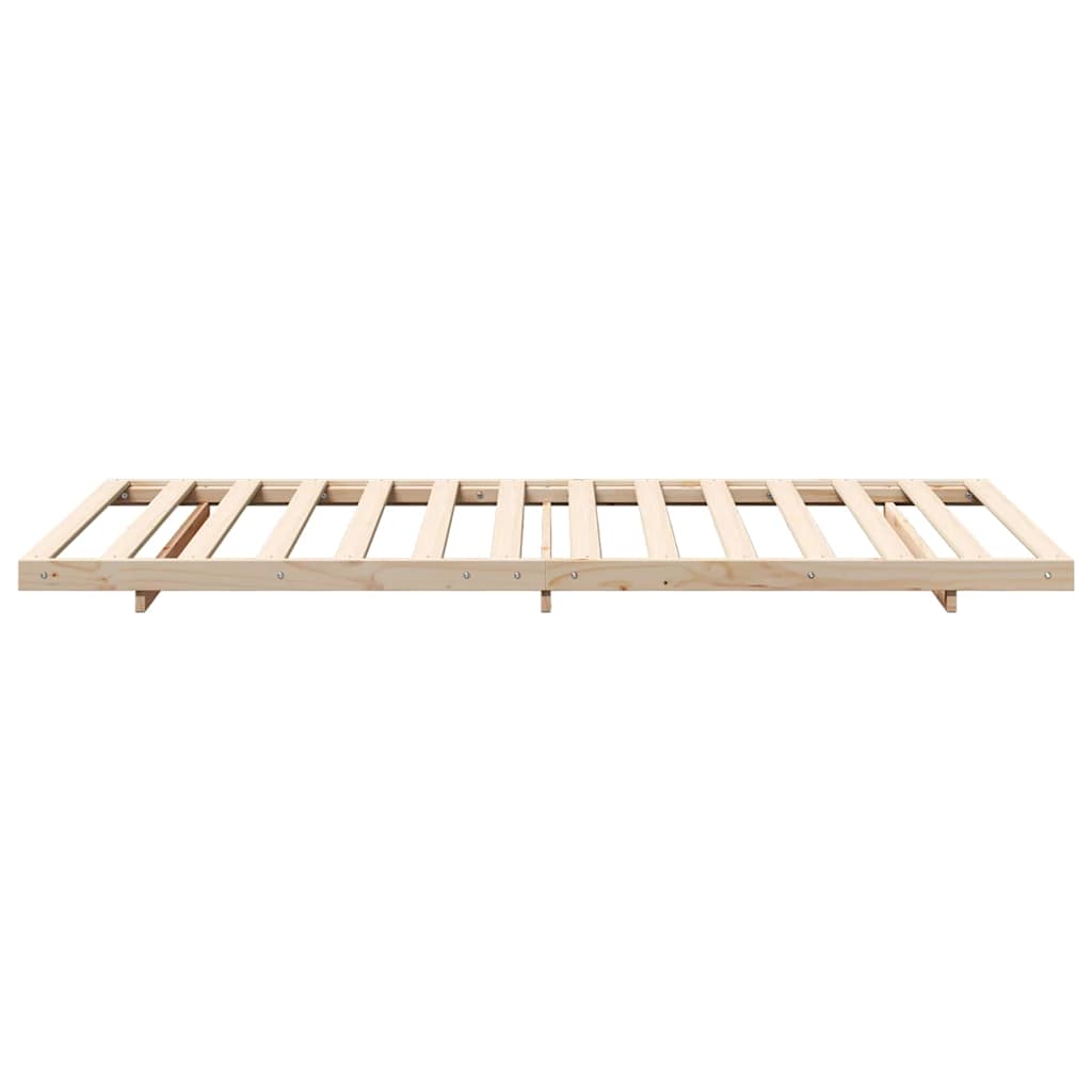 Bettrahmen Braun 100 x 220 cm Massives Kiefernholz