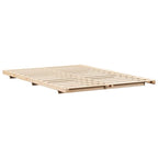 Bettrahmen Braun 160 x 220 cm Massives Kiefernholz