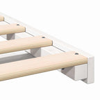 Bettrahmen Weiß 180 x 220 cm Massives Kiefernholz