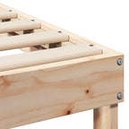 Bettrahmen Braun 90 x 190 cm Massives Kiefernholz