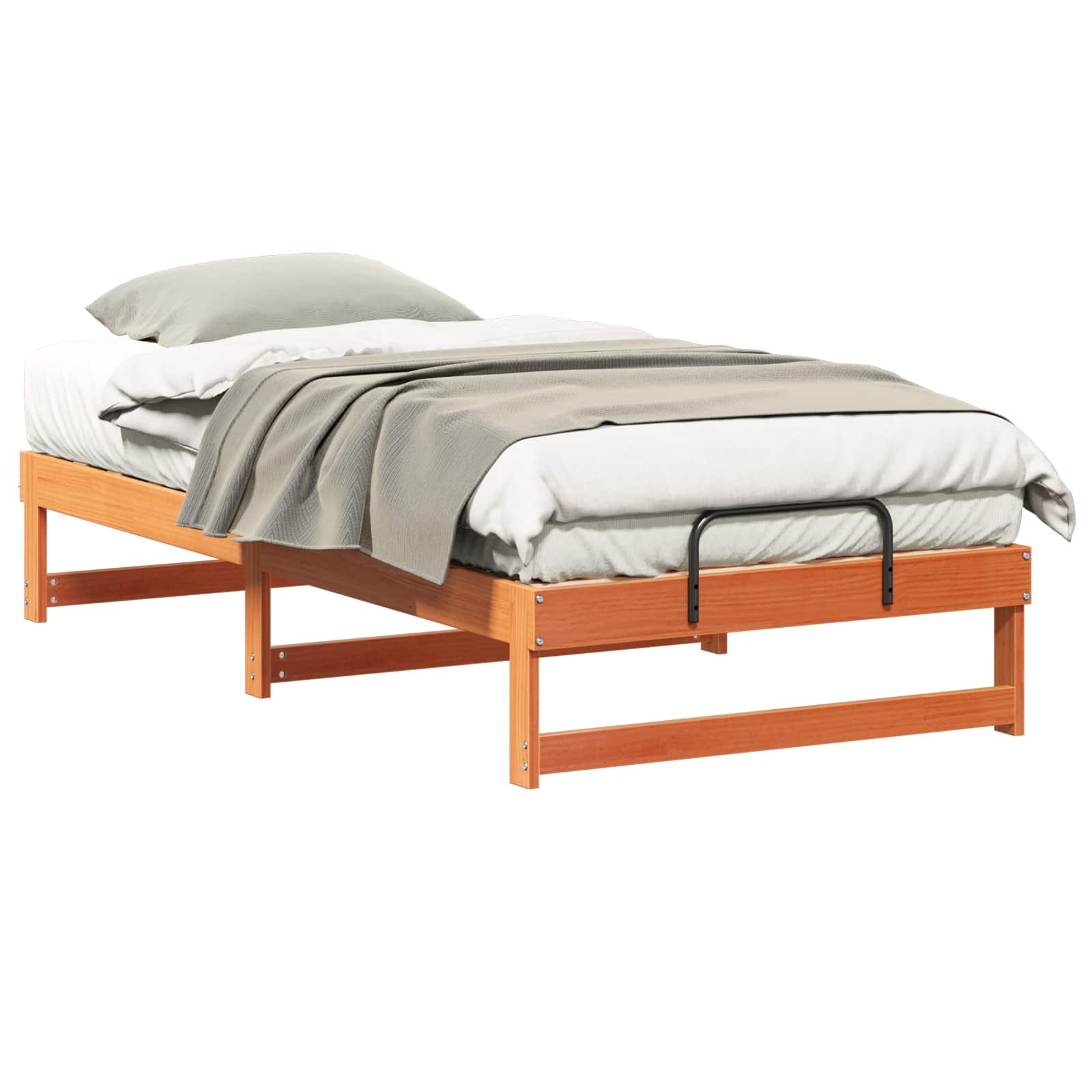 Bettrahmen Braun 90 x 190 cm Massives Kiefernholz