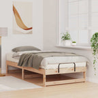 Bettrahmen Braun 75 x 190 cm Massives Kiefernholz