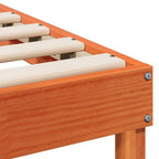 Bettrahmen Braun 75 x 190 cm Massives Kiefernholz