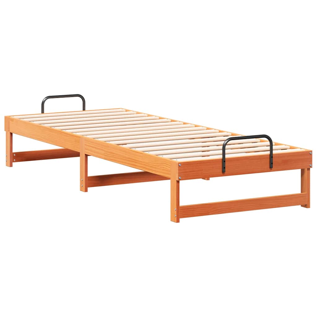 Bettrahmen Braun 80 x 210 cm Massives Kiefernholz