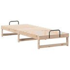 Bettrahmen Braun 90 x 210 cm Massives Kiefernholz