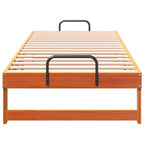 Bettrahmen Braun 90 x 210 cm Massives Kiefernholz