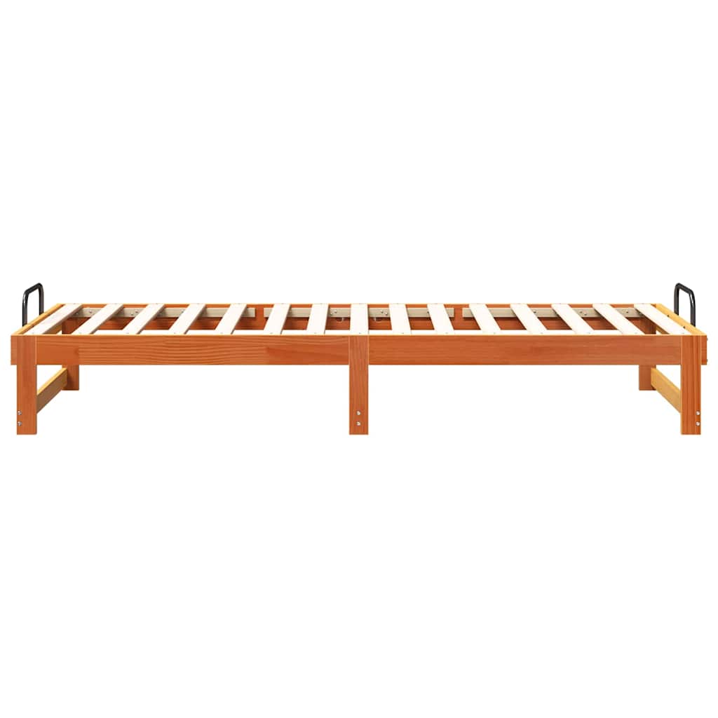 Bettrahmen Braun 90 x 210 cm Massives Kiefernholz
