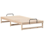 Bettrahmen Braun 100 x 210 cm Massives Kiefernholz