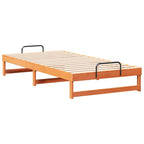 Bettrahmen Braun 100 x 210 cm Massives Kiefernholz