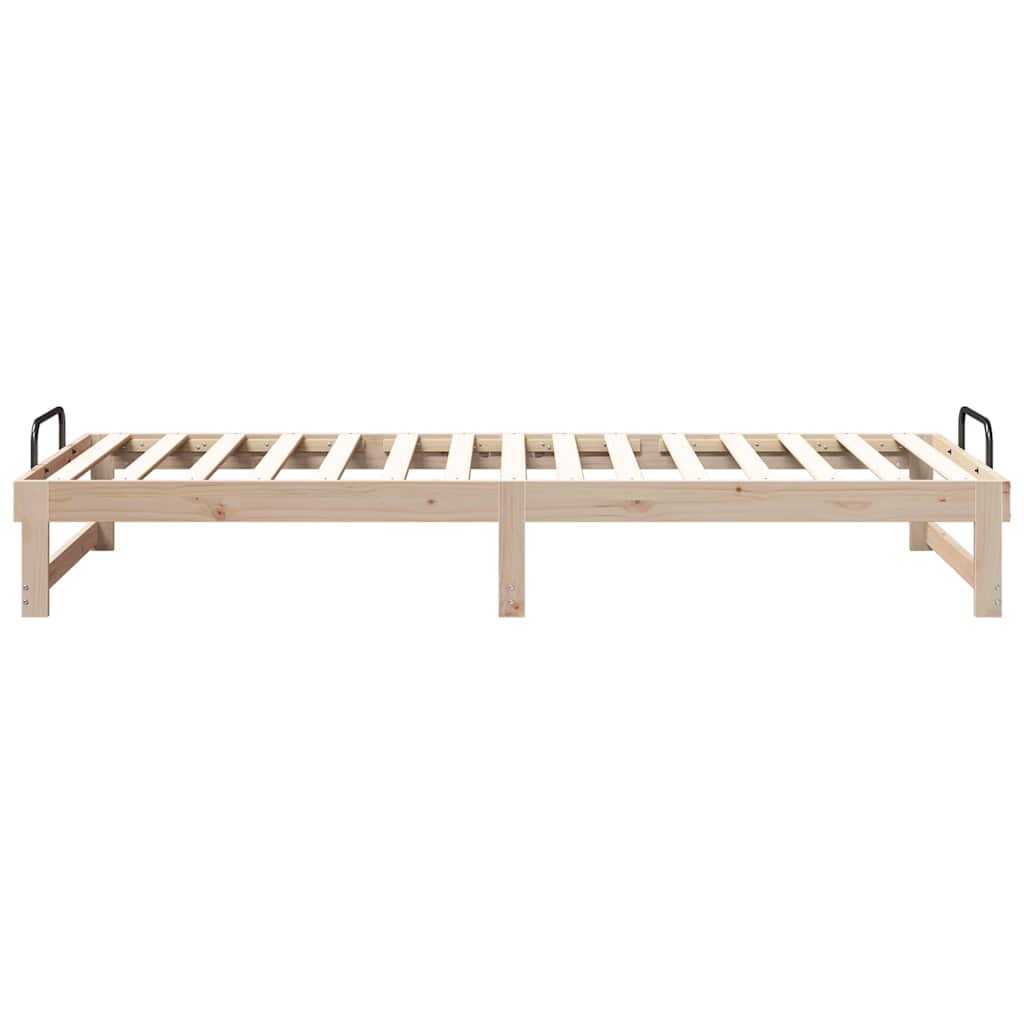 Bettrahmen Braun 80 x 220 cm Massives Kiefernholz