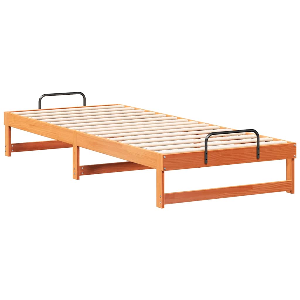 Bettrahmen Braun 80 x 220 cm Massives Kiefernholz