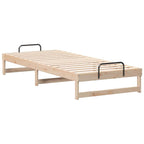 Bettrahmen Braun 90 x 220 cm Massives Kiefernholz