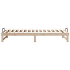 Bettrahmen Braun 90 x 220 cm Massives Kiefernholz