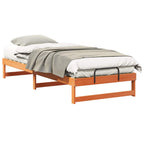 Bettrahmen Braun 90 x 220 cm Massives Kiefernholz