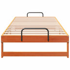 Bettrahmen Braun 90 x 220 cm Massives Kiefernholz