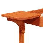 Bettgestell mit Nachttischen Wachsbraun 200 x 210 cm
