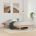 Bettgestell mit Nachttischen Natur 80 x 220 cm