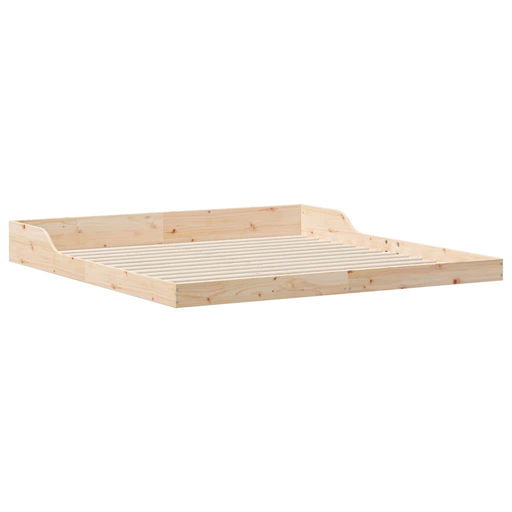 Bettrahmen Braun 200 x 200 cm Massives Kiefernholz