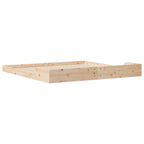 Bettrahmen Braun 200 x 200 cm Massives Kiefernholz