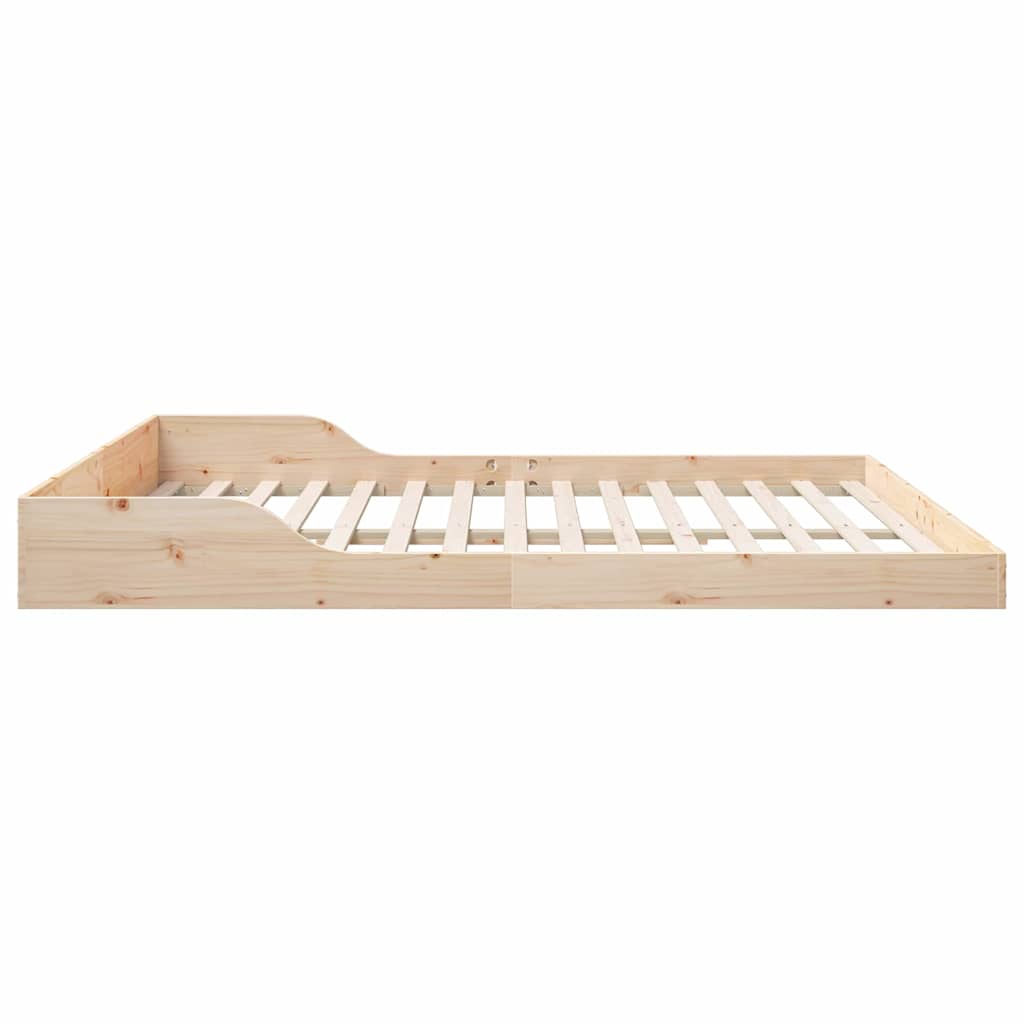 Bettrahmen Braun 200 x 200 cm Massives Kiefernholz