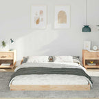 Bettrahmen Braun 150 x 200 cm Massives Kiefernholz