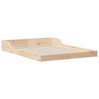 Bettrahmen Braun 140 x 190 cm Massives Kiefernholz