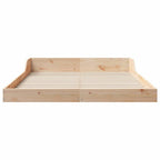 Bettrahmen Braun 140 x 190 cm Massives Kiefernholz