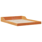 Bettrahmen Wachsbraun 135 x 190 cm Massives Kiefernholz