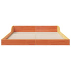 Bettrahmen Wachsbraun 120 x 190 cm Massives Kiefernholz