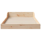 Bettrahmen Natur 75 x 190 cm Massives Kiefernholz