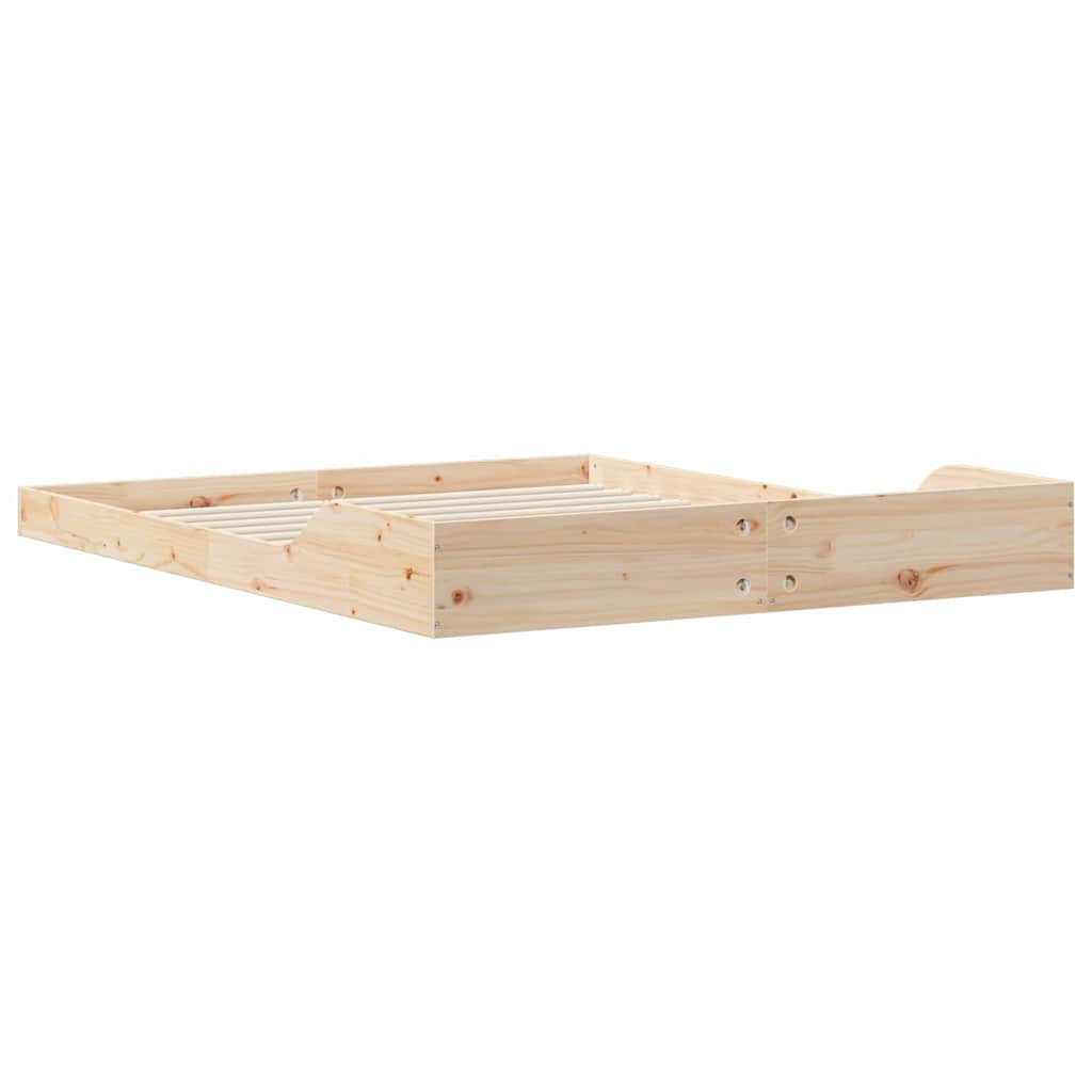 Bettrahmen Braun 140 x 210 cm Massives Kiefernholz