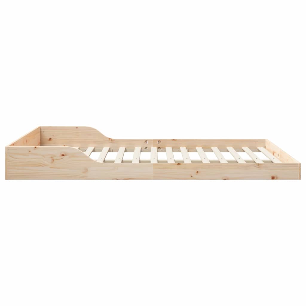Bettrahmen Braun 160 x 210 cm Massives Kiefernholz