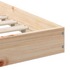 Bettrahmen Braun 180 x 210 cm Massives Kiefernholz