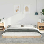 Bettrahmen Braun 200 x 210 cm Massives Kiefernholz