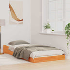 Bettrahmen Wachsbraun 80 x 220 cm Massives Kiefernholz