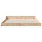 Bettrahmen Braun 140 x 220 cm Massives Kiefernholz