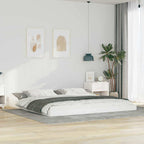 Bettrahmen Weiß 200 x 220 cm Massives Kiefernholz