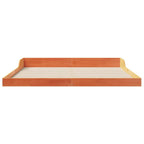 Bettrahmen Wachsbraun 200 x 220 cm Massives Kiefernholz