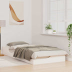 Bettrahmen Weiß 80 x 200 cm Massives Kiefernholz