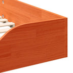 Bettrahmen Wachsbraun 80 x 200 cm Massives Kiefernholz